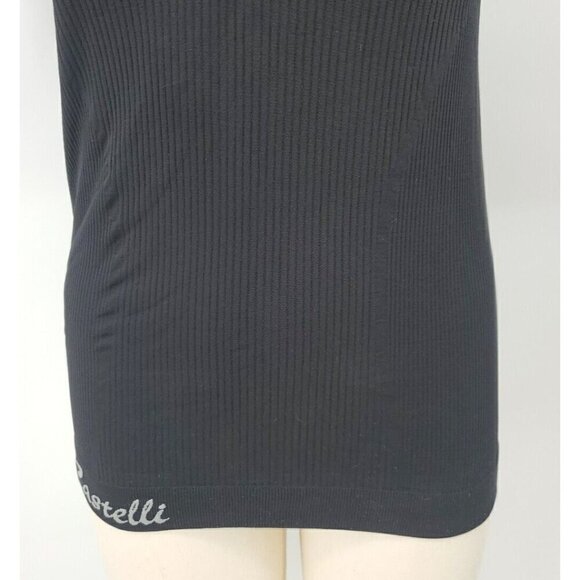 Castelli Cycling ? Shirt Womens L / XL  Black Tee Fitted Ribbed Stretch Top - Picture 5 of 16